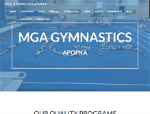 Tablet Screenshot of mgagymnastics.com